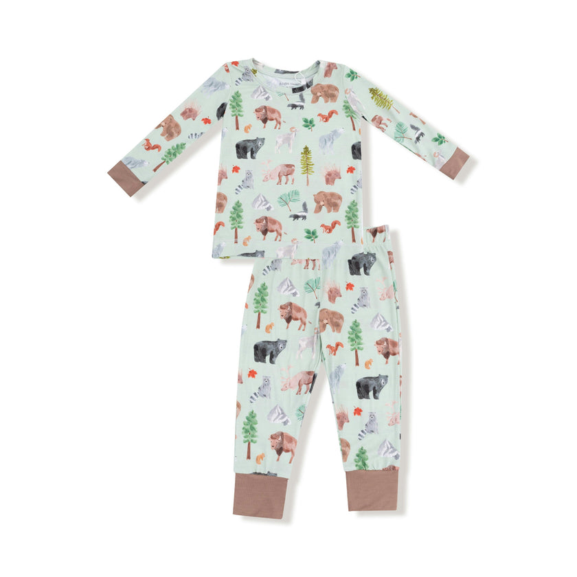 American Woodland Animals - Long Sleeve Loungewear Set