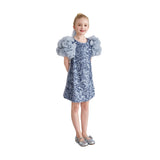 Blue Seliora Floral Embellished Dress