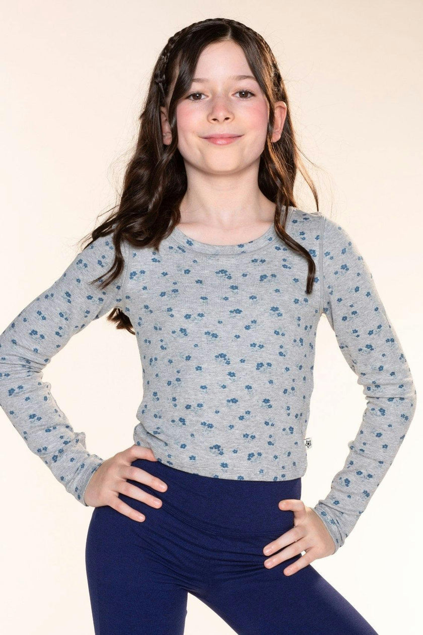 Ultra-Soft Ribbed Long Sleeve Fitted Tee
