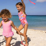 UPF50+ Sustainable Reversible Halter X-Back Swimsuit