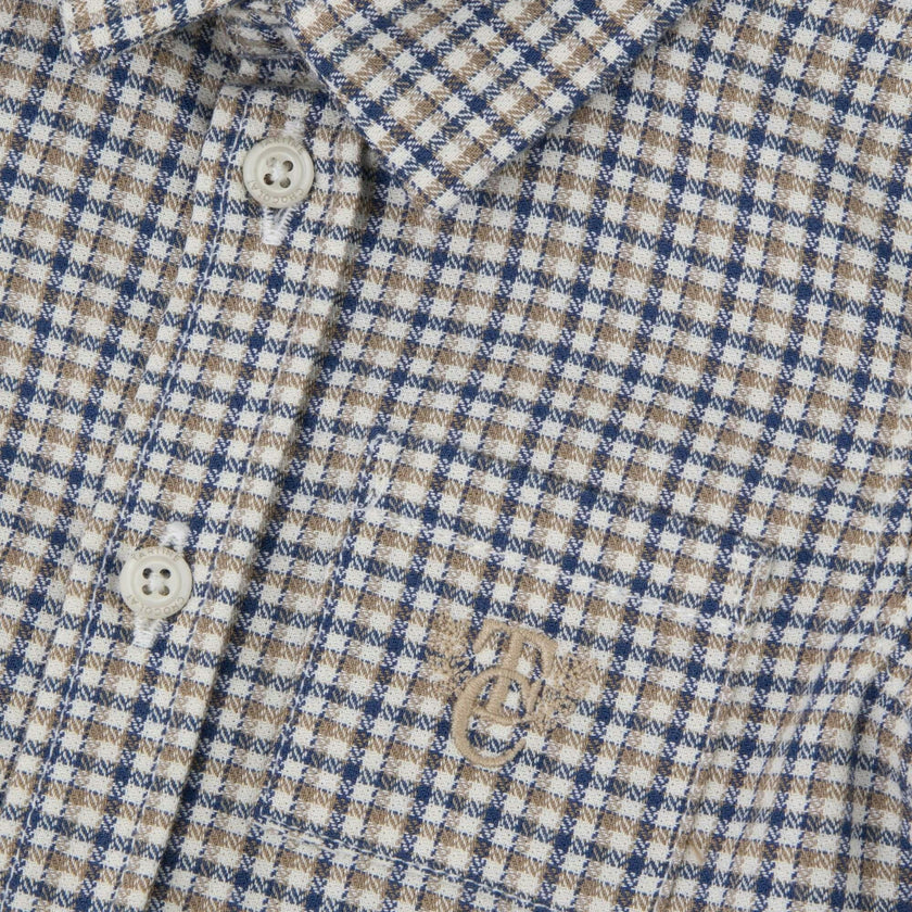 TARTINE ET CHOCOLAT COTTON BABY PLAID SHIRT - ECORCE