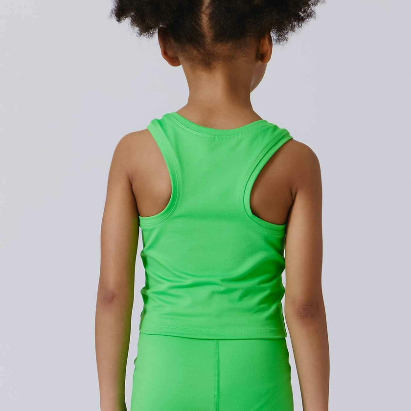 Girls TLC Crop Top in Spring Green