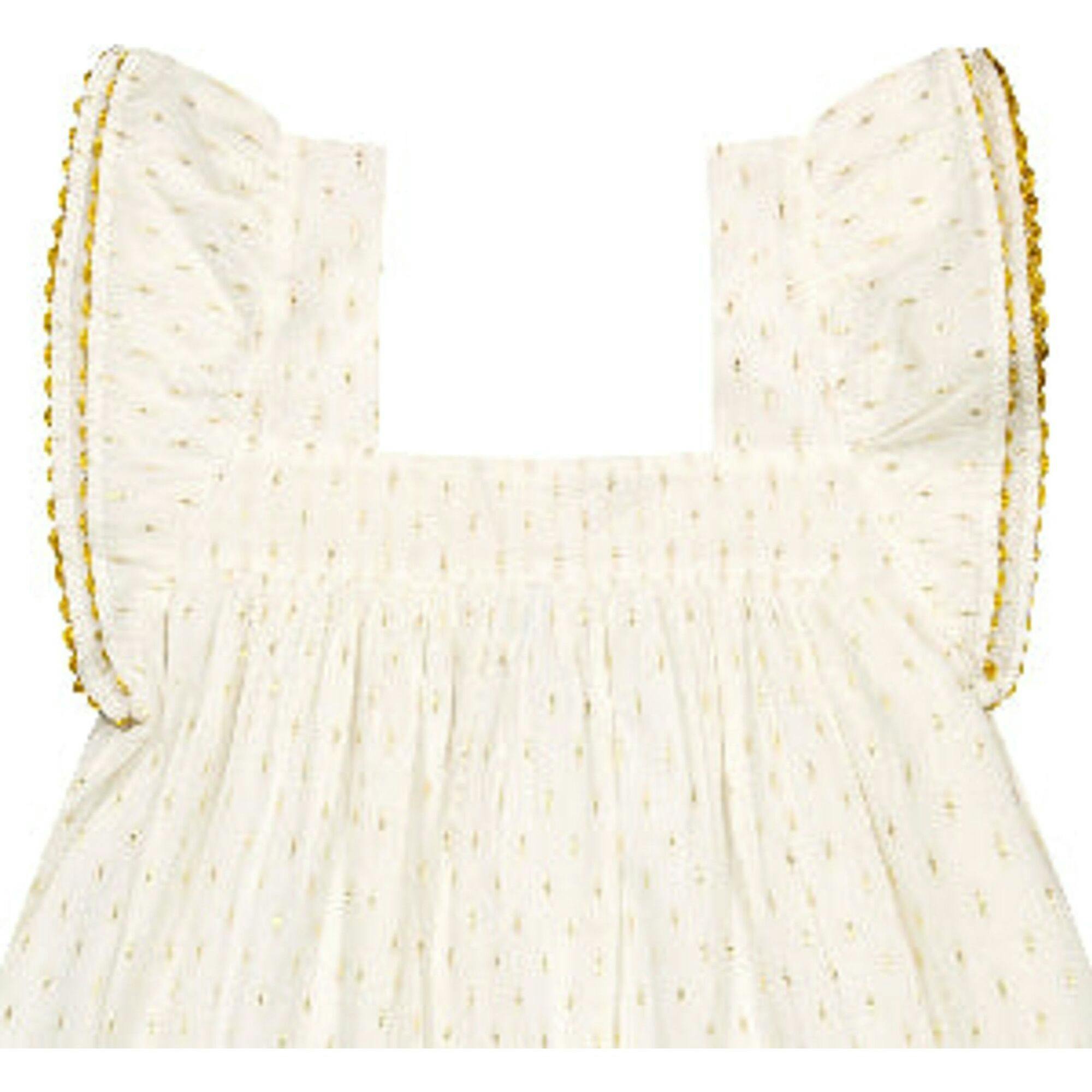 Mini Sandrine Women's Dress Gold Dobby, Gold