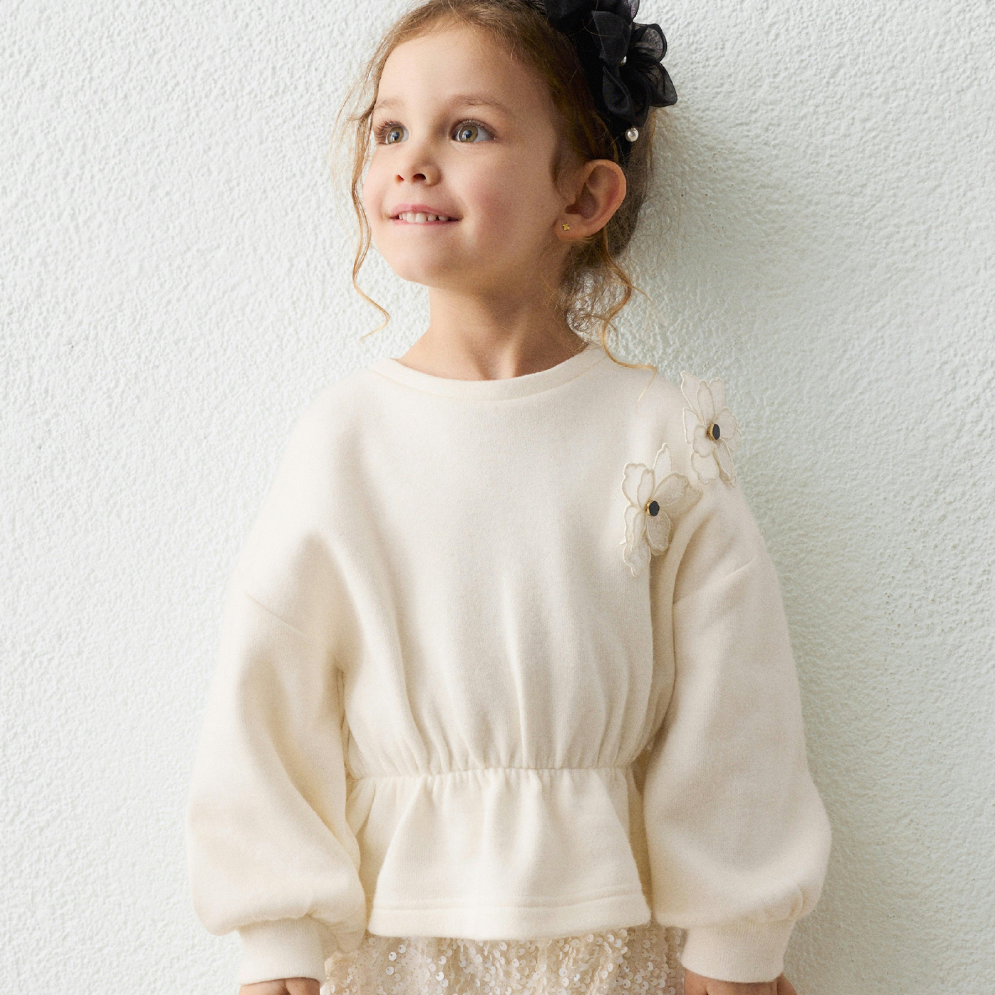Cream Sequin Short Set