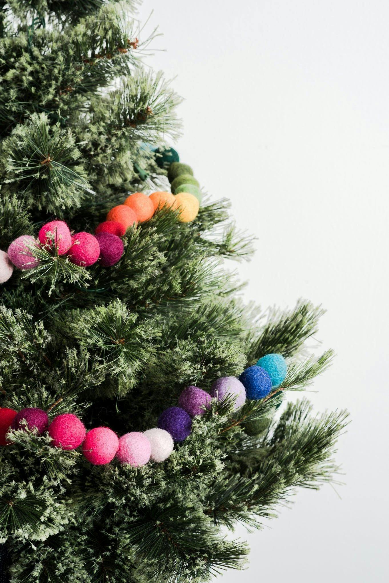 Rainbow Ball Garland