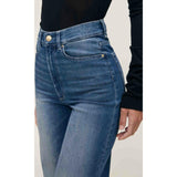 Hepburn Wide Leg High Rise Ankle Jeans Oceanside