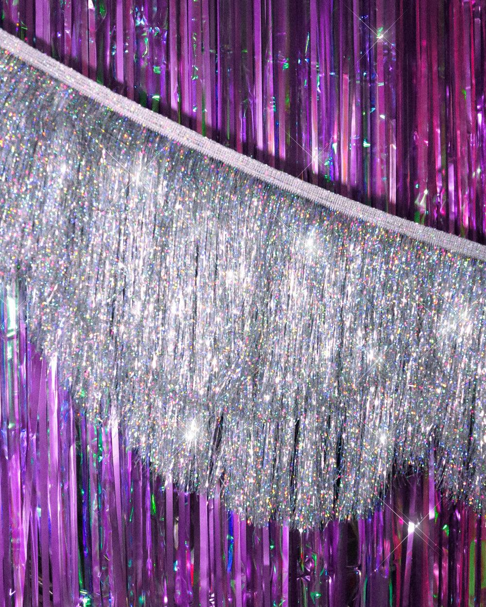 Shimmer Scallop Fringe - scalloped banner
