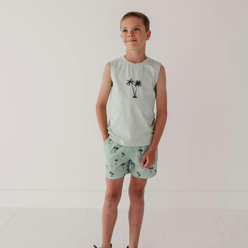 Boy's Twill Beach Shorts