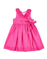 Shimmer Stripe Lawn Dress With Flowers