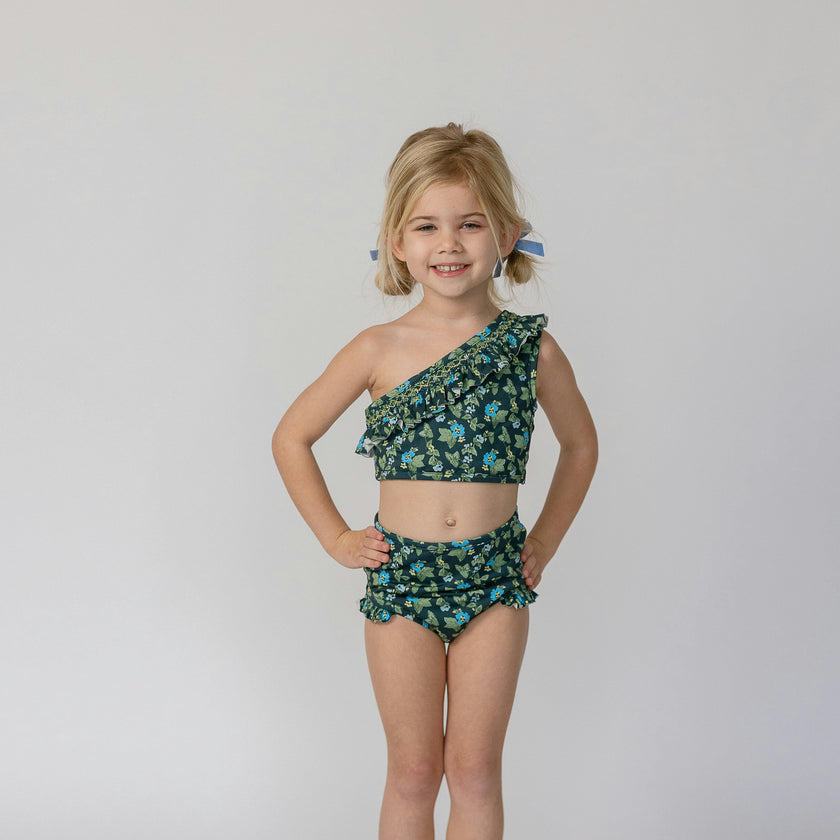 Josie in Spring Mustard In Navy