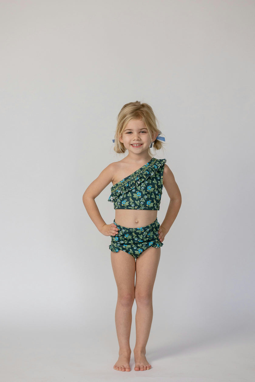 Josie in Spring Mustard In Navy