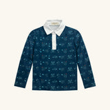 Boys' Long Sleeve Polo in Dragon