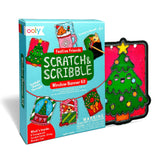 Scratch & Scribble Mini Window Banner Kit - Festive Friends - 6 Cards