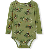Cotton Stretch Long Sleeve One Piece