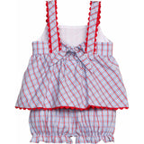 Evie Bloomer Set - Patriotic Plaid