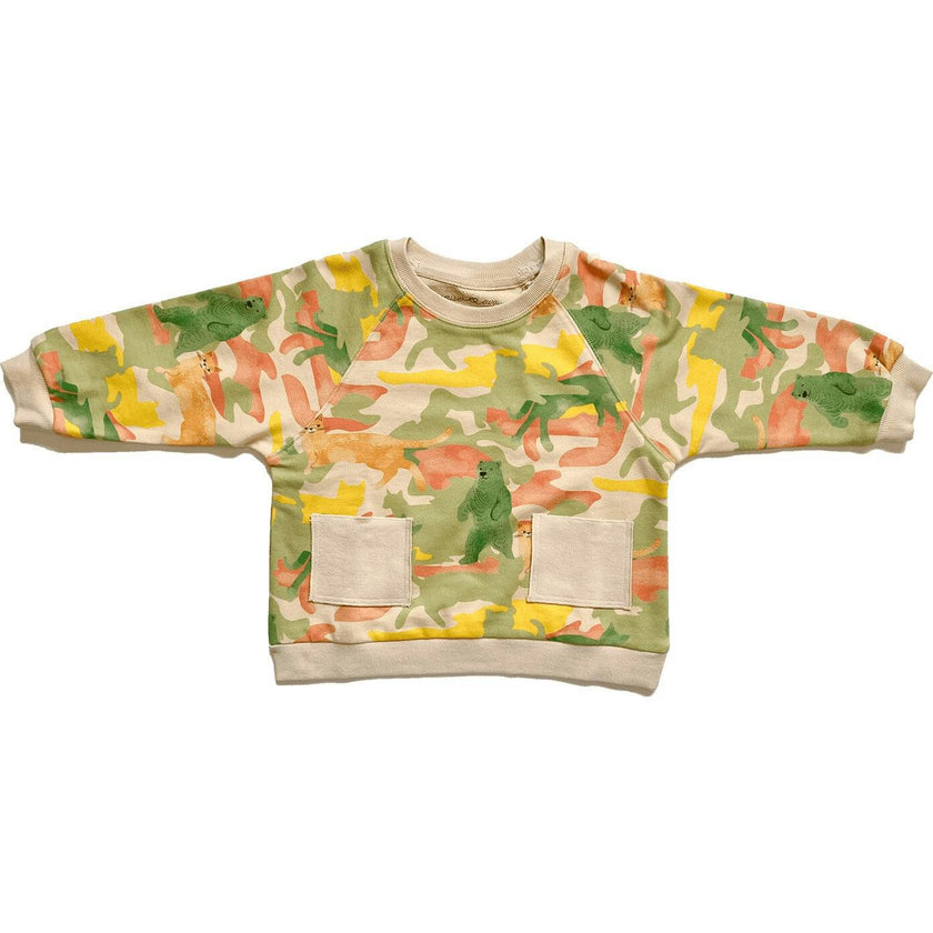Toby Printed Long Sleeve Terry Sweatshirt