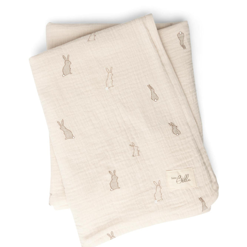 Apllique Swaddle Dark Almond