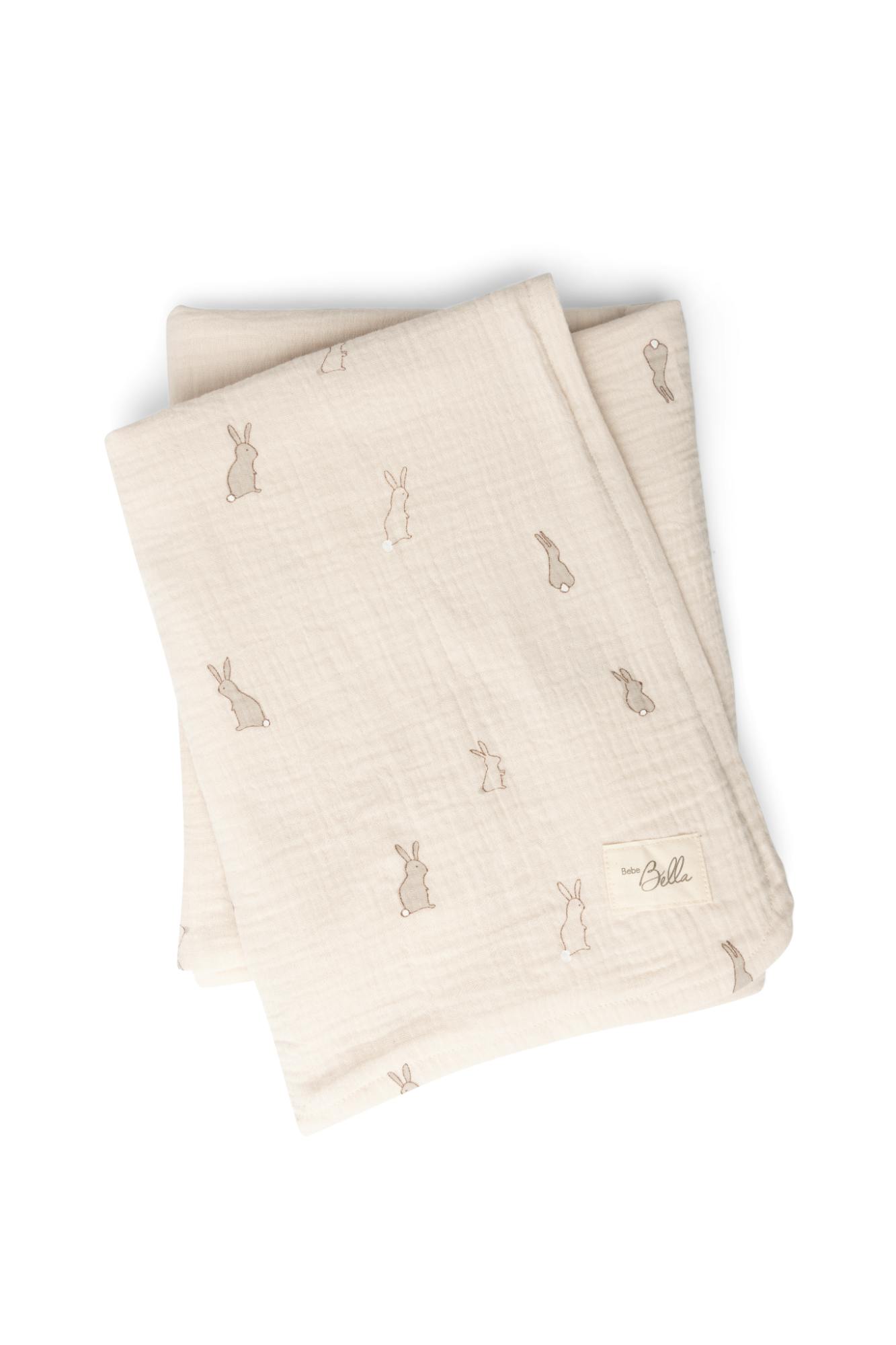 Apllique Swaddle Dark Almond