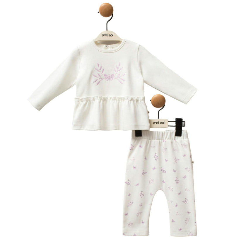 Pink Butterfly Outfit Set