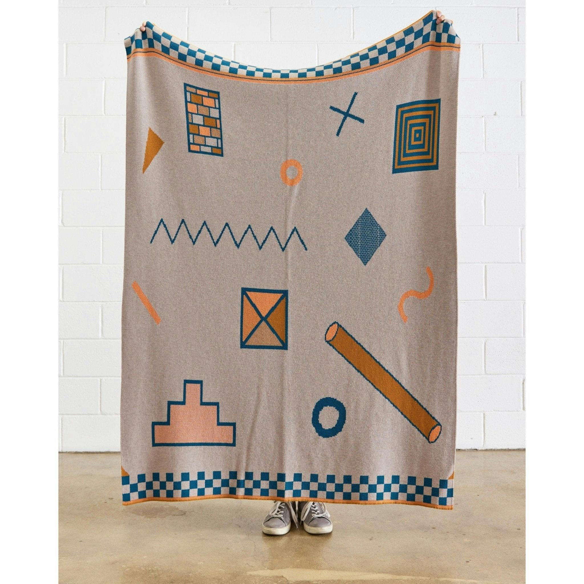 Shapes Knit Blanket