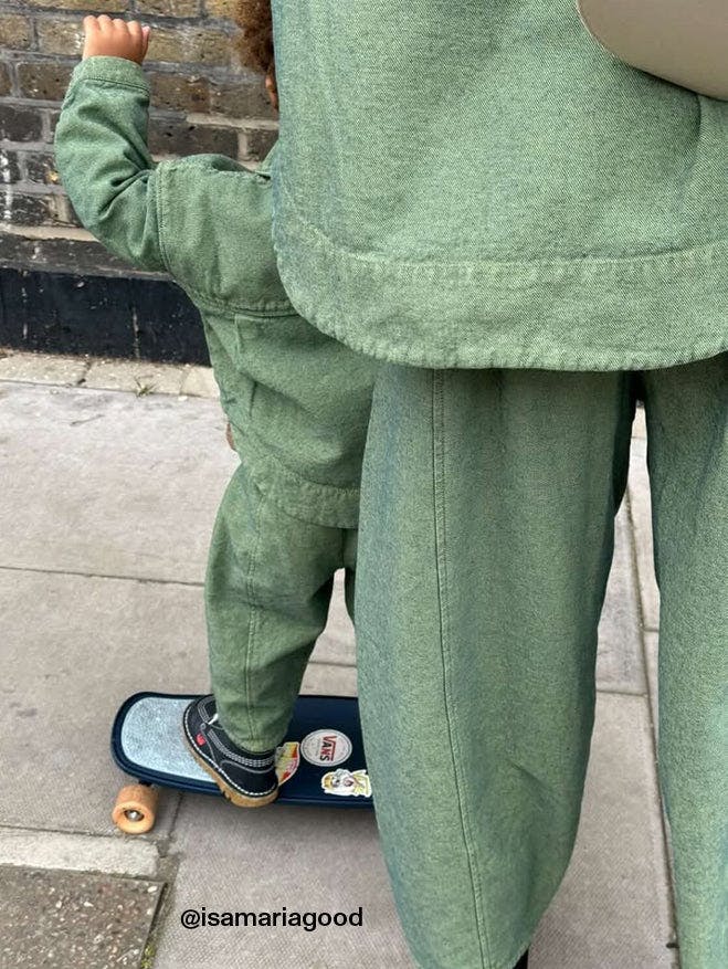 Mint Manu Overdye Denim Trousers