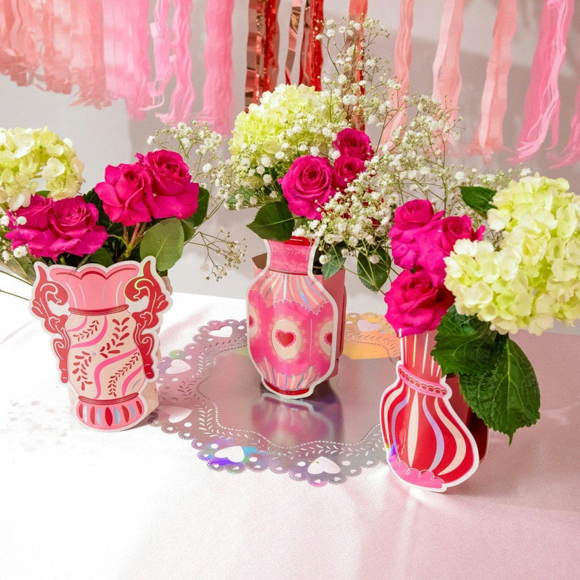 Packed Party Fine China Pop-Up Vase Slip Covers (set of 3)