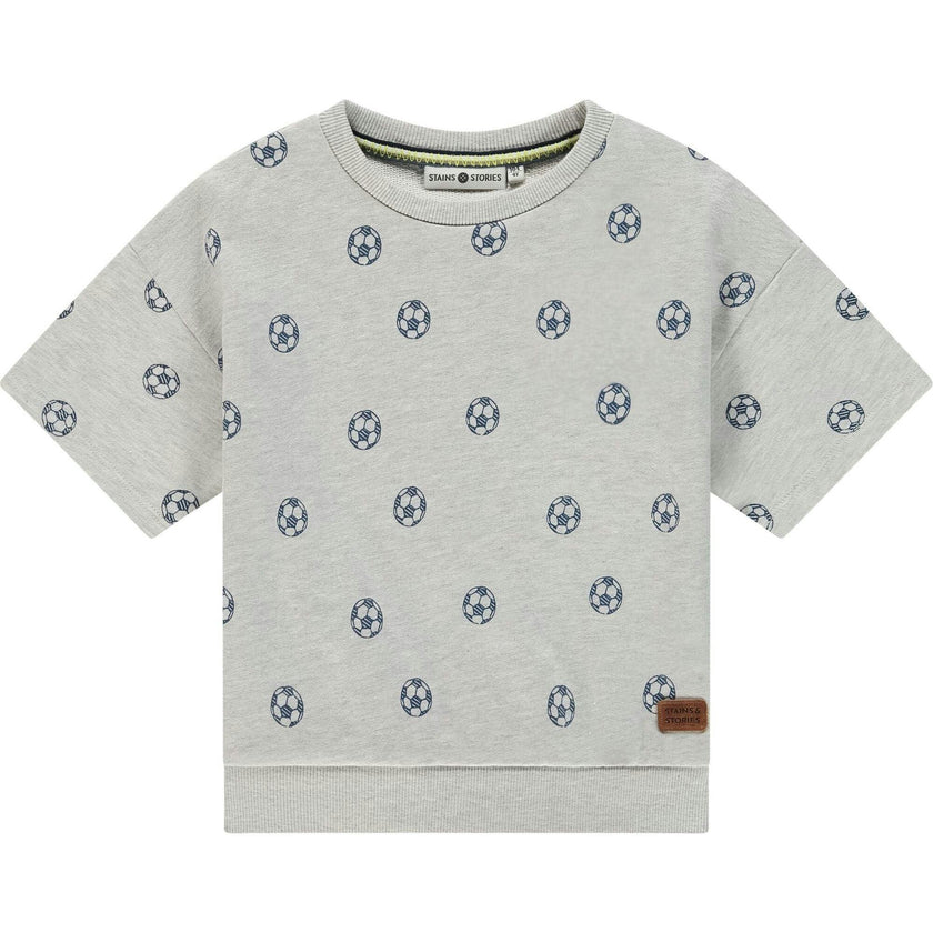 Pullover Short Sleeve Sweat Top