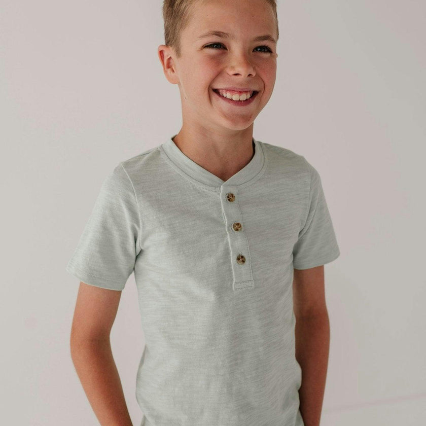 Short Sleeve Henley Shirt