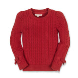 Organic Puff Sleeve Bow Sweater