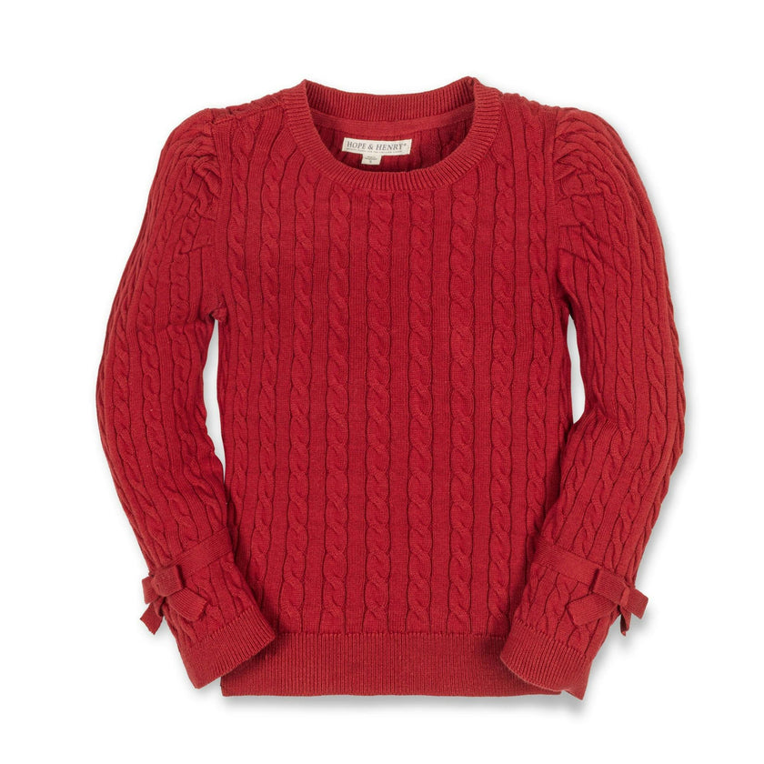 Organic Puff Sleeve Bow Sweater
