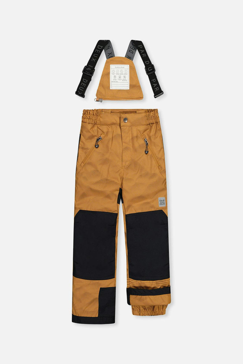 Two Piece Play Snowsuit Brown And Black With Brown Pants