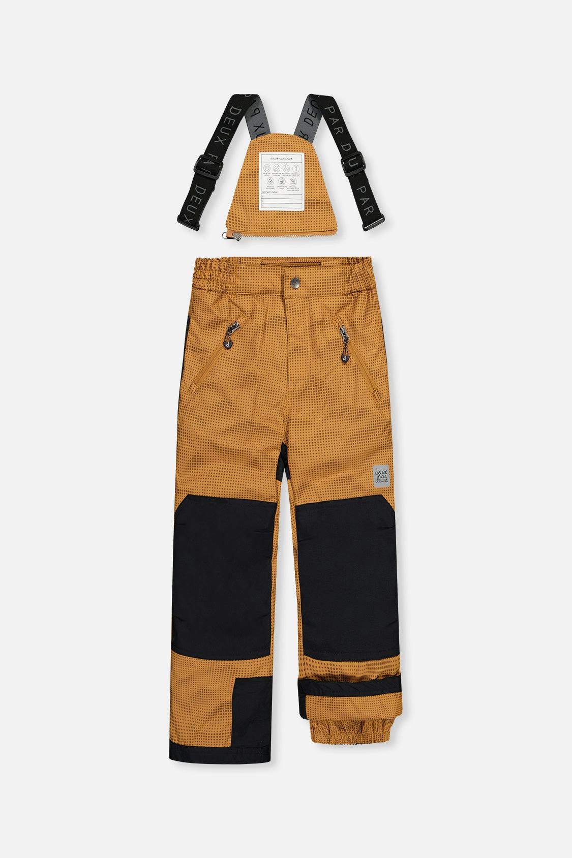 Two Piece Play Snowsuit Brown And Black With Brown Pants