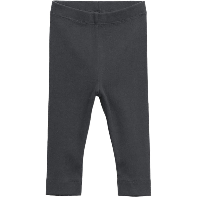 Jersey Elastic Waistband Cuffed Hem Leggings