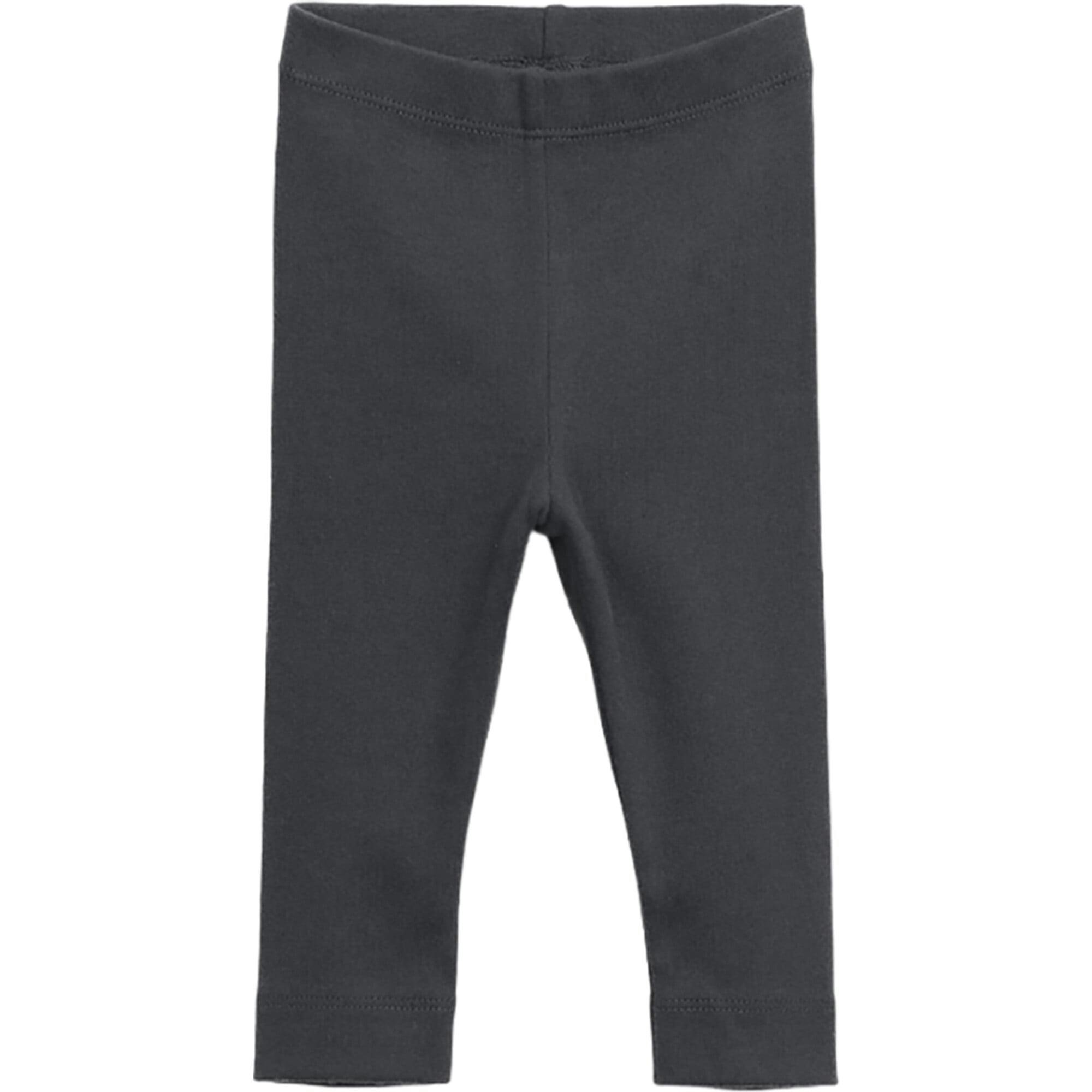 Jersey Elastic Waistband Cuffed Hem Leggings