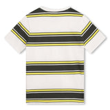 BOSS KIDSWEAR Yellow Striped Classic T-shirt