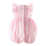 Check Ruffle Babysuit