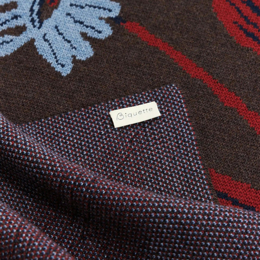 Flora Vision Knit Blanket