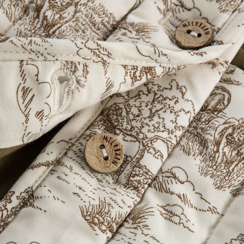 Country Toile Quilted Vest