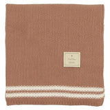 Duo Stripe Chunky-Knit Blanket