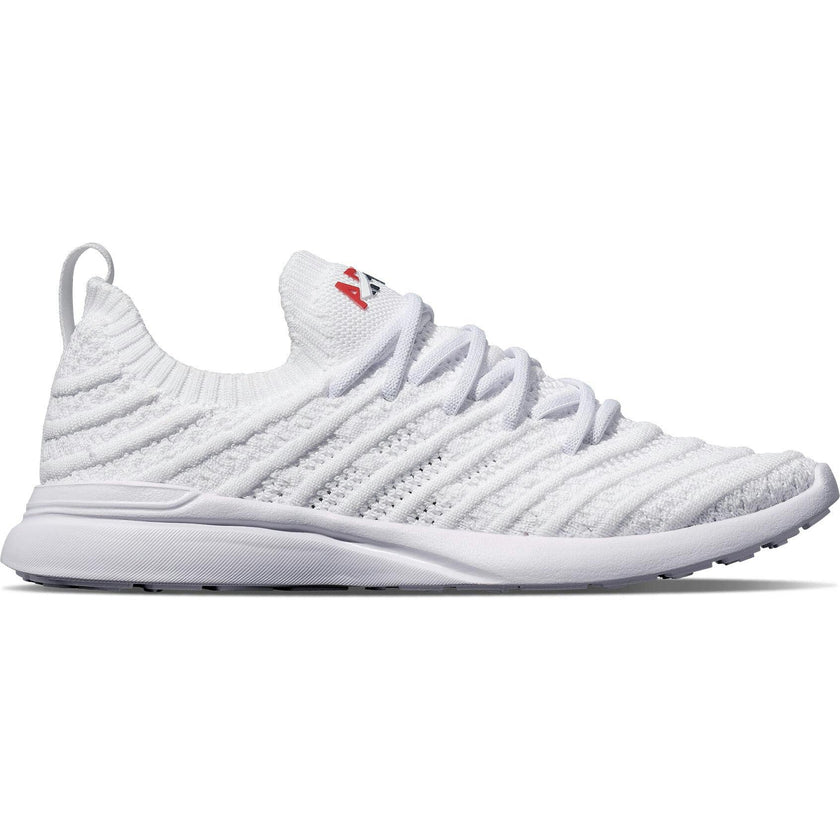 Youth's TechLoom Wave White / Red / Navy, White