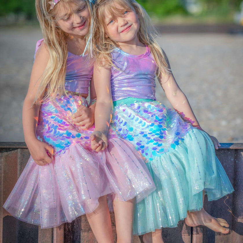 Bling Bling Mermaid Skirt & Hairclip Set