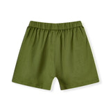 Island Leaf Linen Button-Up Shirt and Shorts Set