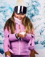 Kids Winter Coat in Pink Lavender