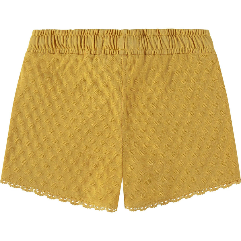 Scalloped Lace Trim Shorts