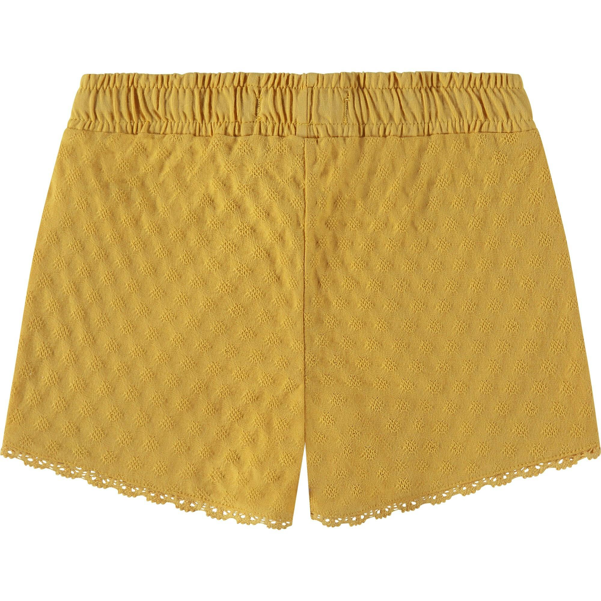 Scalloped Lace Trim Shorts