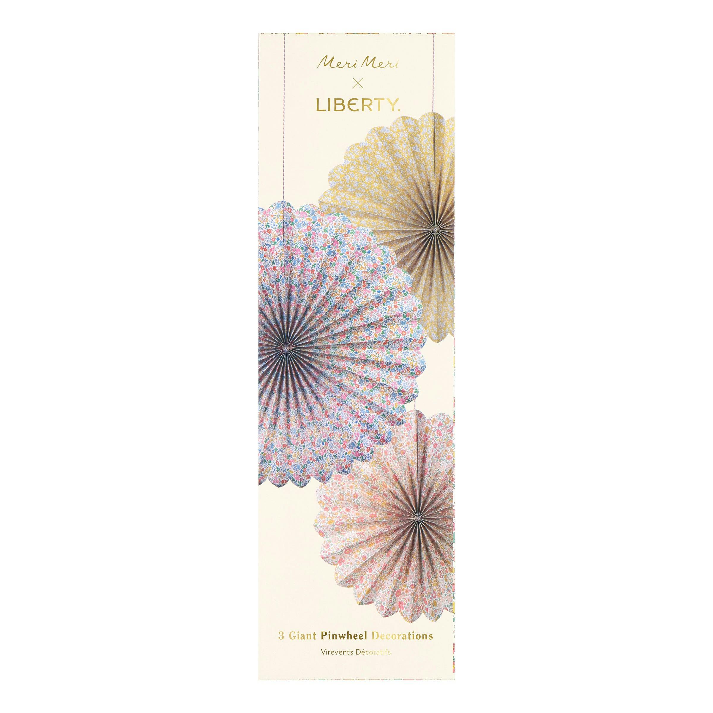 Meri Meri x Liberty Giant Pinwheel Decorations
