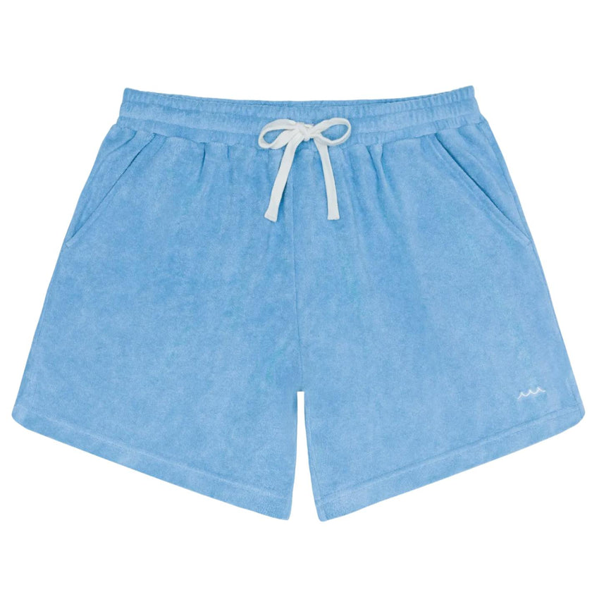 men's le marin blue french terry short