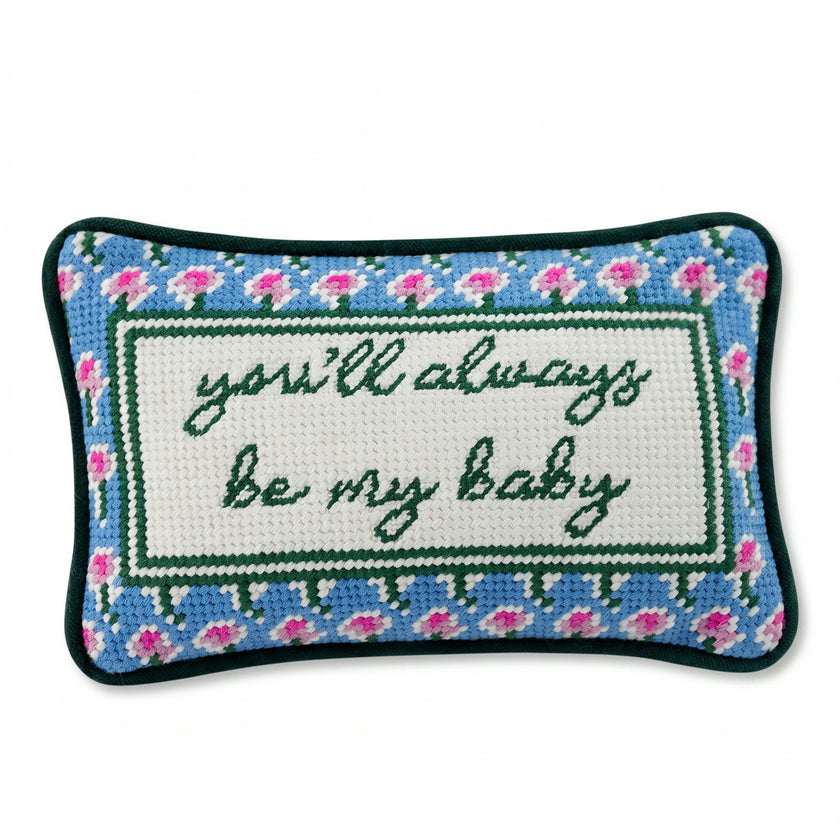 Be My Baby Mini Needlepoint Pillow