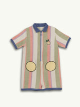 children's terry jumpsuit - tropical stripes