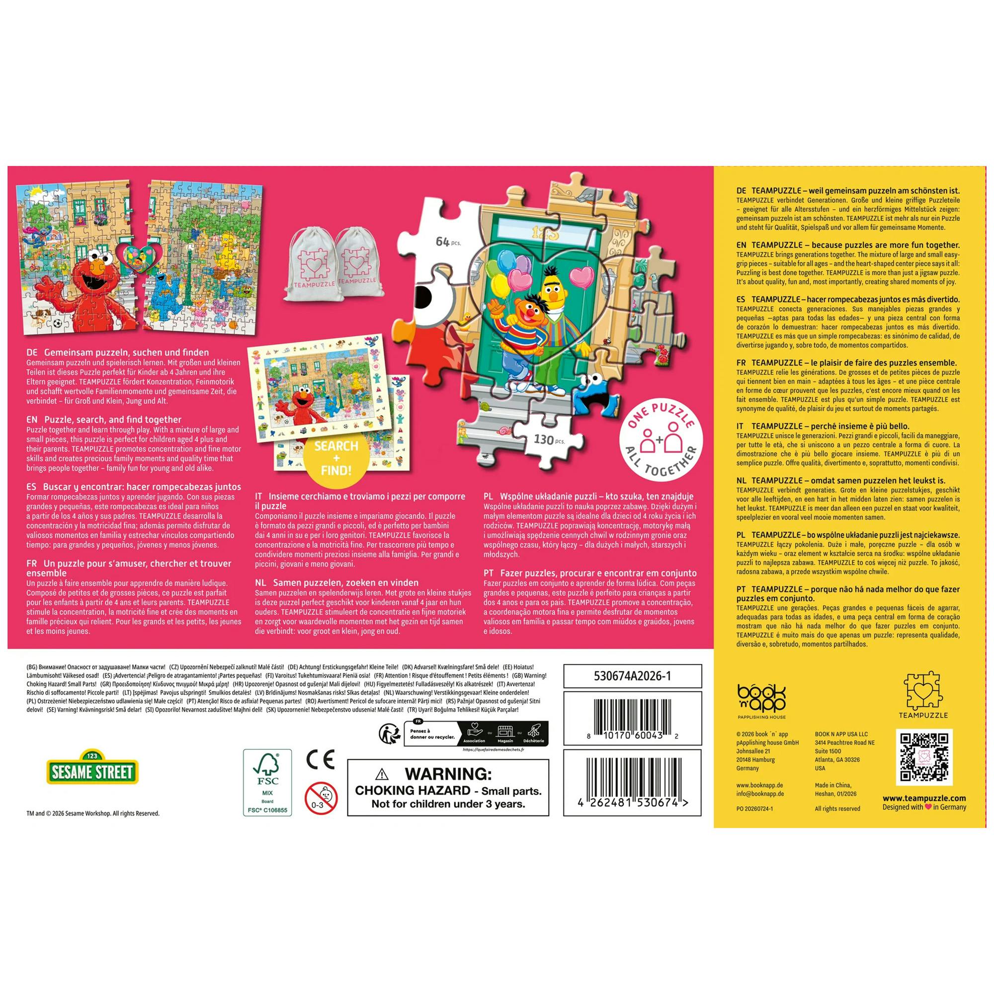 TeamPuzzle: Sesame Street - 194pc